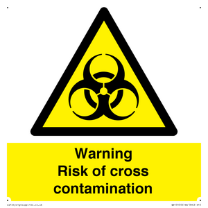 Warning risk of cross contamination